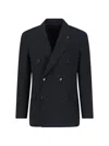 Lardini Feeling Double-breasted Jacket In Black