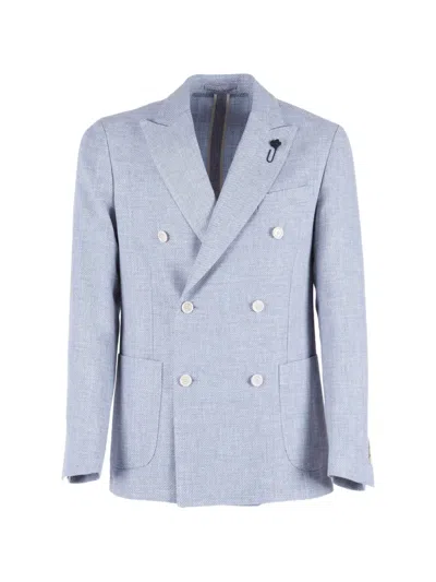 LARDINI DOUBLE-BREASTED BLAZER