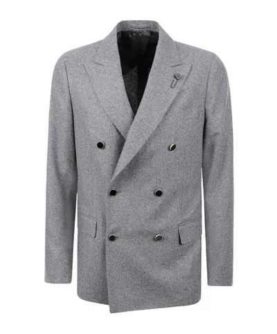 LARDINI LARDINI DOUBLE-BREASTED BLAZER