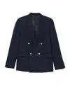 Lardini Double-breasted Button Jacket In Black