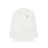 Lardini Double-breasted Jacket In White