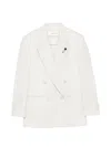Lardini Double-breasted Jacket In White