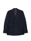 Lardini Double-breasted Peak-lapel Jacket In Blue