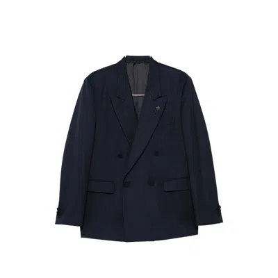LARDINI DOUBLE-BREASTED PEAK-LAPEL JACKET