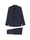 Lardini Double-breasted Suit In Blue