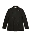 Lardini Double-breasted Suit Jacket In Black