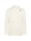 Lardini Double-breasted Suit In White