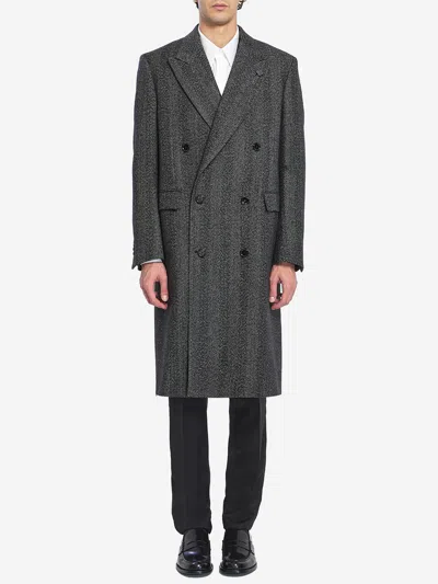 LARDINI DOUBLEBREASTED WOOL COAT