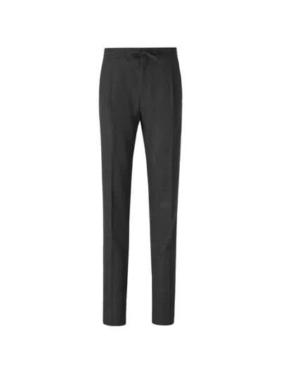 Lardini Drawstring Trousers In Black