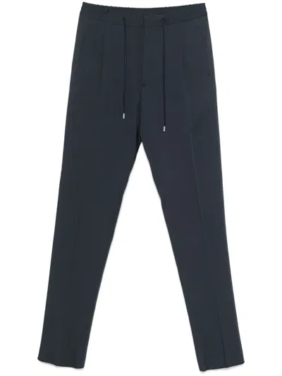 Lardini Drawstring Trousers In Blue