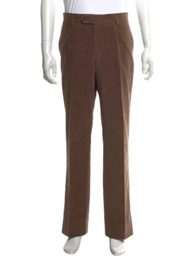 Pre-owned Lardini Dress Pants In Brown