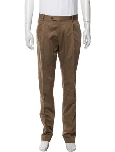 Pre-owned Lardini Dress Pants In Brown