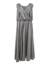 Lardini Elegant Gray Silk Blazer For Women In Grigio
