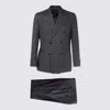 Lardini Dresses Blacks And Greys In Black