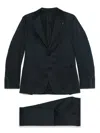 Lardini Tailored Blue Suit With Single-breasted Jacket And Flat-front Trousers In Blue