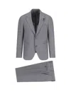 Lardini Single-breasted Suit In Gray