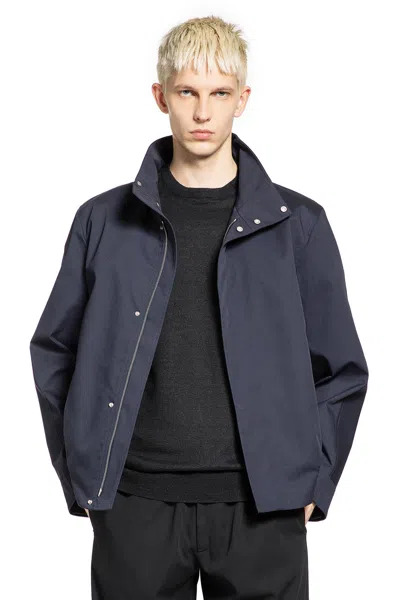 Lardini Drill Jacket In Blue