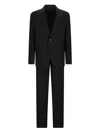 Lardini Drop 7 Lapel Pin Suit In Black