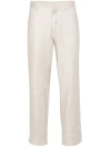Lardini Slim-fit Chino Trousers In Beige