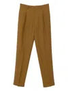 Lardini Pleated Trousers In Gold