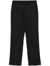 Lardini Wool Straight-leg Trousers In Black