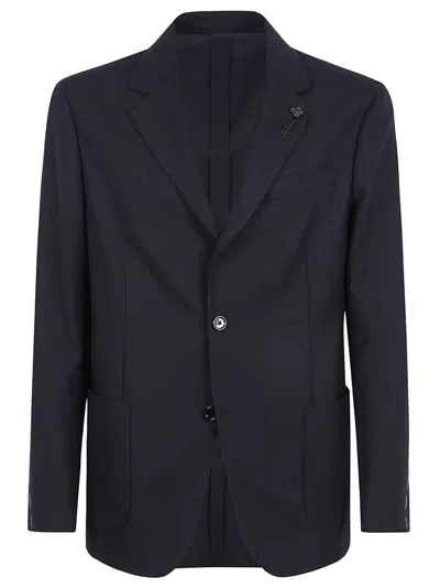 LARDINI LARDINI EASY WEAR DROP JACKET WITH POINTED LAPELS