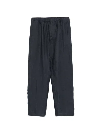 Lardini Elastic Waist Pants In Blue