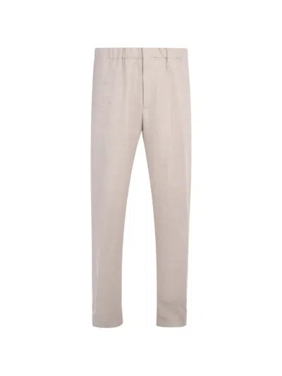 Lardini Straight Leg Trousers Featuring Side Pockets In Pattern