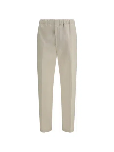 Lardini Elasticated Trousers In Neutral