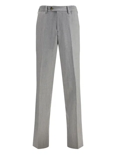 LARDINI ELASTICATED-WAIST TROUSERS