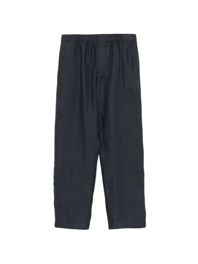 Lardini Elasticated-waistband Trousers In Blue