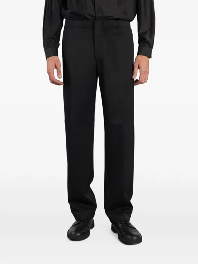 Lardini Elasticated-waistband Trousers In Black