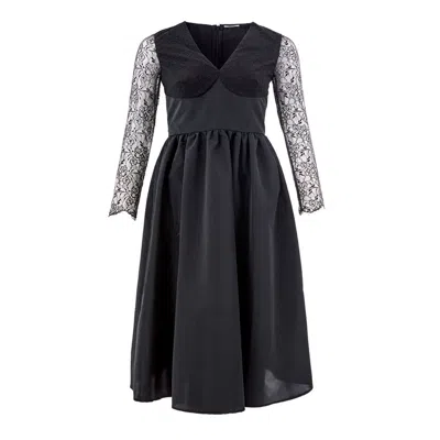 LARDINI ELEGANT BLACK POLYESTER SUIT FOR WOMEN