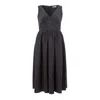 Lardini Elegant Black Polyethylene Suit For Women