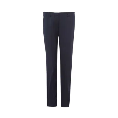Lardini Elegant Blue Wool Pants For Women