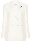 Lardini Long-sleeved Suit Coat In White