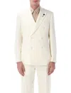 Lardini Elegant Double-breasted Jacket Size 50 In Neutral