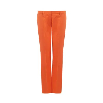 Lardini Elegant Orange Cotton Trousers For Women