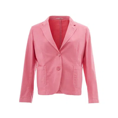 Lardini Elegant Pink Cotton Jacket For Her