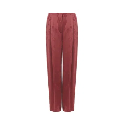 Lardini Elegant Red Tailored Acetate Pants