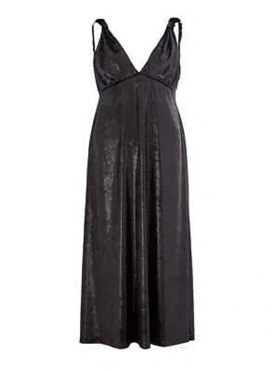 Pre-owned Lardini Elegant Velvet Effect Embellished Dress In See Description