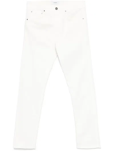 Lardini Embossed-buttons Jeans In White