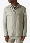 Lardini Esansel Button-up Shirt Jacket In Neutral