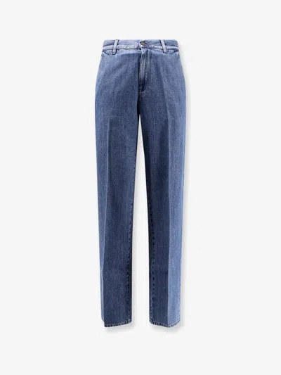Lardini Etienne Cotton And Lyocell Jeans In Blue
