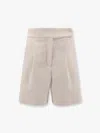 Lardini Fabric Shorts With Lurex Effect