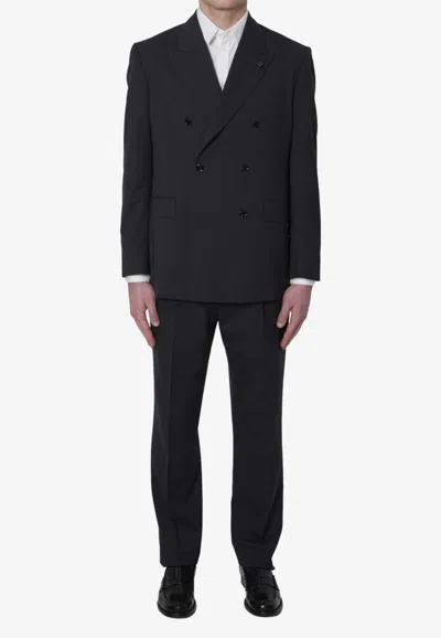 Lardini Feeling Double-breasted Suit In Black