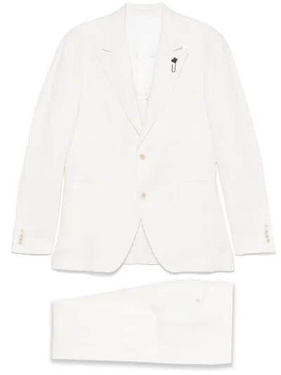 Lardini Single-breasted Suit In White