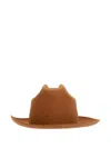 Lardini Felted Fedora Hat In Brown