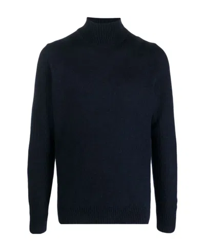 Lardini Fine-knit Roll-neck Jumper In Black