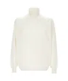 Lardini Fine-knit Virgin Wool Jumper In White